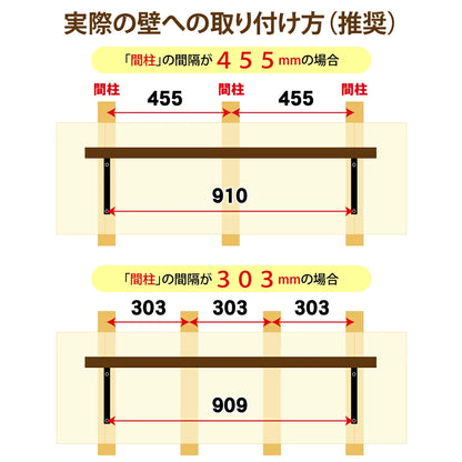 アイアン 棚受け ブラケット 壁面収納