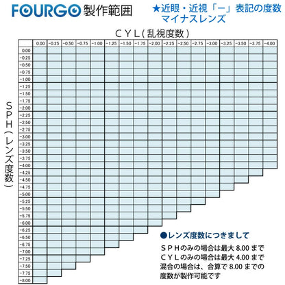 子供用 スポーツメガネ フォーゴ 【 フォーゴ（FOURGO）】 度付きレンズ 専用ケース付
