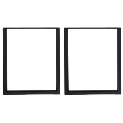 アイアン 吊り棚 ブラケット 1段 口の字【2個セット】