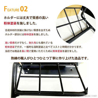 トイレットペーパー ホルダー 縦 2連 ダブル 日本製 コストコ対応