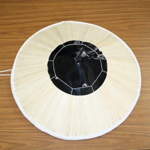 菅笠（すげがさ）6寸 特注品 / ゴトク付、ひも付き、天然すげ使用、伝統工芸品、笠部：6寸（42cm）